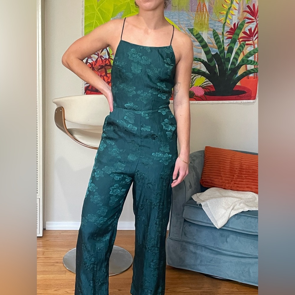 Green jumpsuit